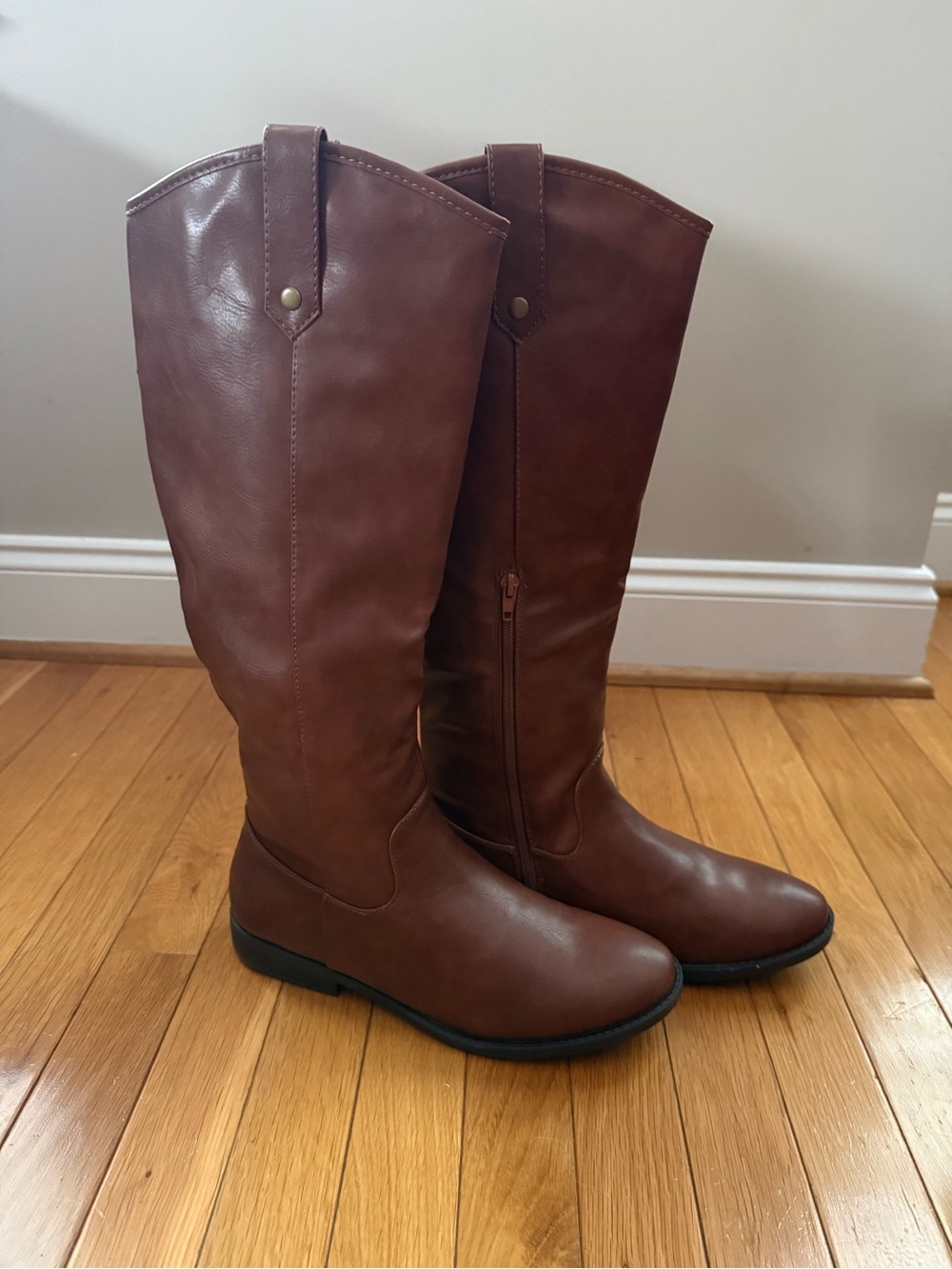 Classic Tall Riding Boots in Brown - Women